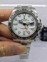 NEW UPGRADED Rolex Explorer II White Face 42mm Watch - Noob Factory Replica Watches